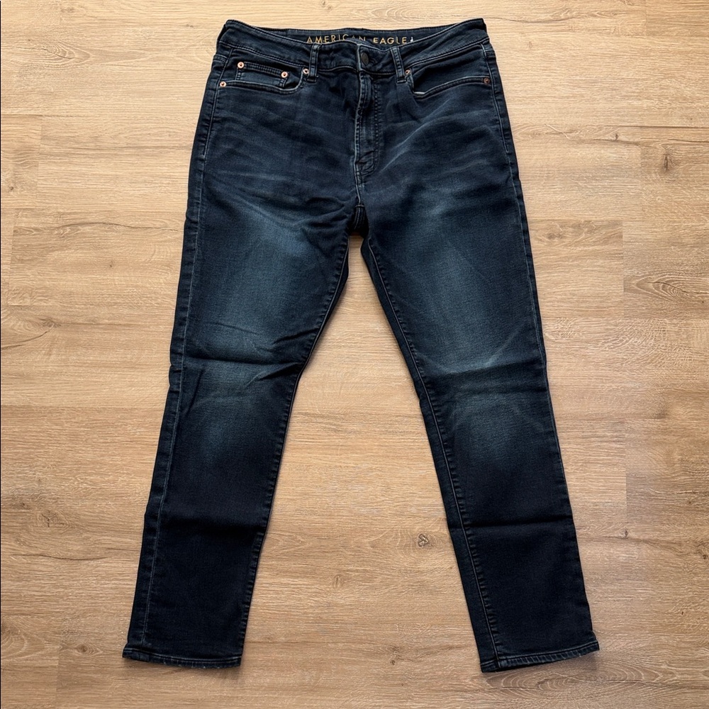 American Eagle Outfitters Men's Deep Indigo Slim Jeans